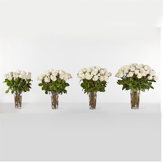Long Stem White Rose Bouquet – Dillons, Hutchinson KS
