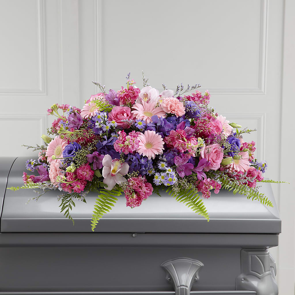 Glorious Garden Casket Spray – Dillons, Hutchinson KS
