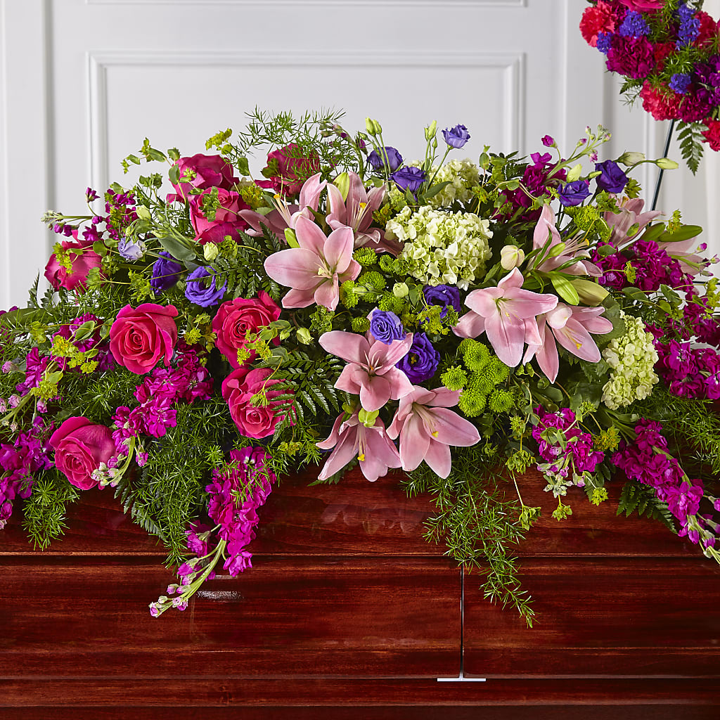 Radiant Tribute Casket Spray – Dillons, Hutchinson KS