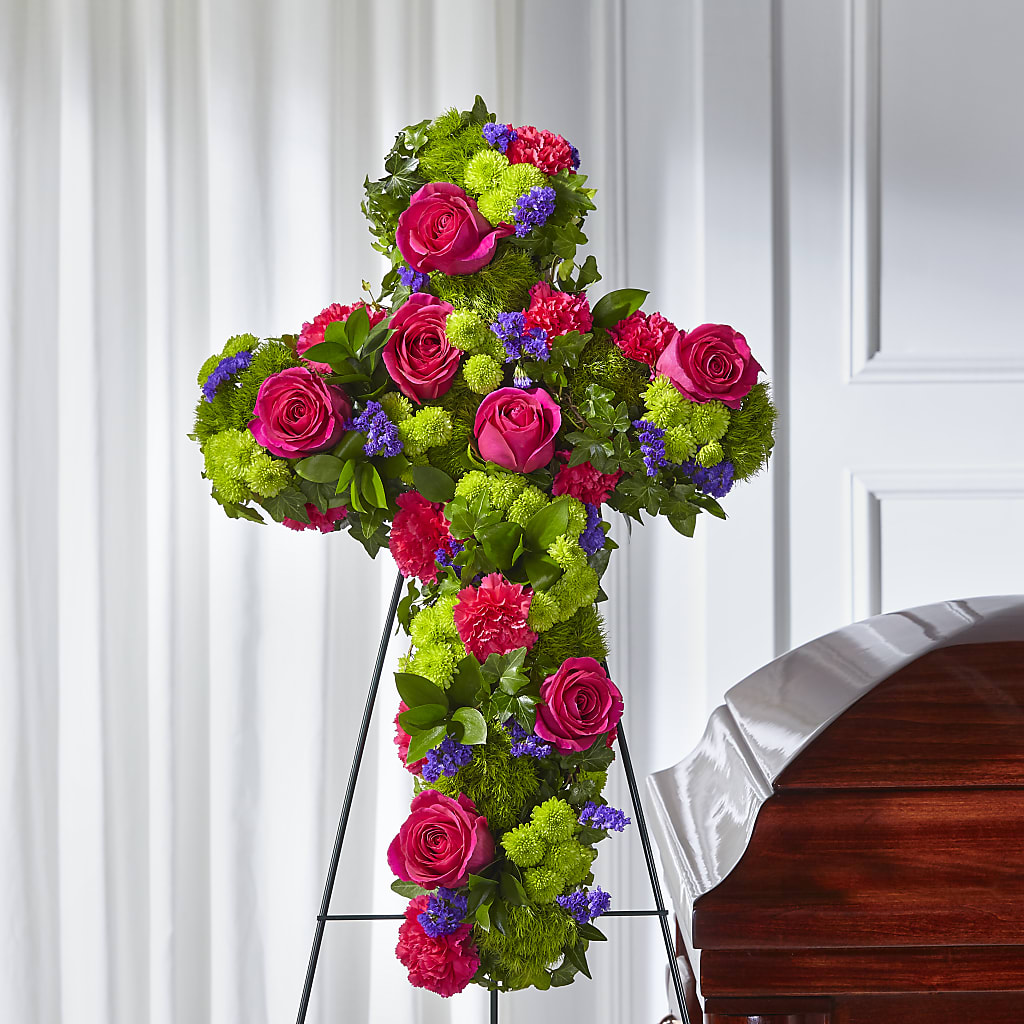 Tribute Rose Floral Cross – Dillons, Hutchinson KS
