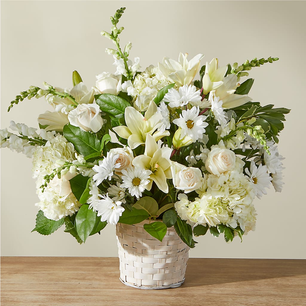 Ivory Elegance Floral Basket – Dillons, Hutchinson KS