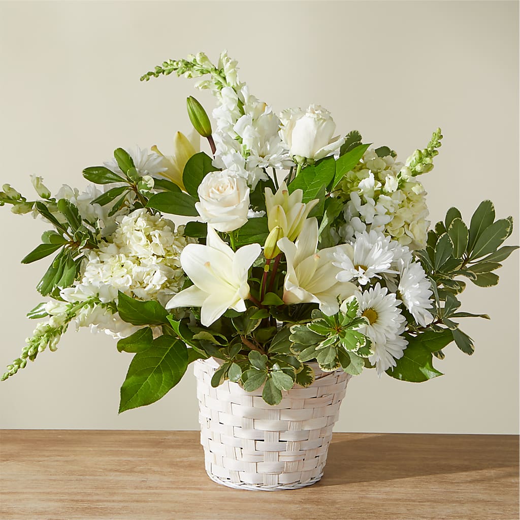 Ivory Elegance Floral Basket – Dillons, Hutchinson KS