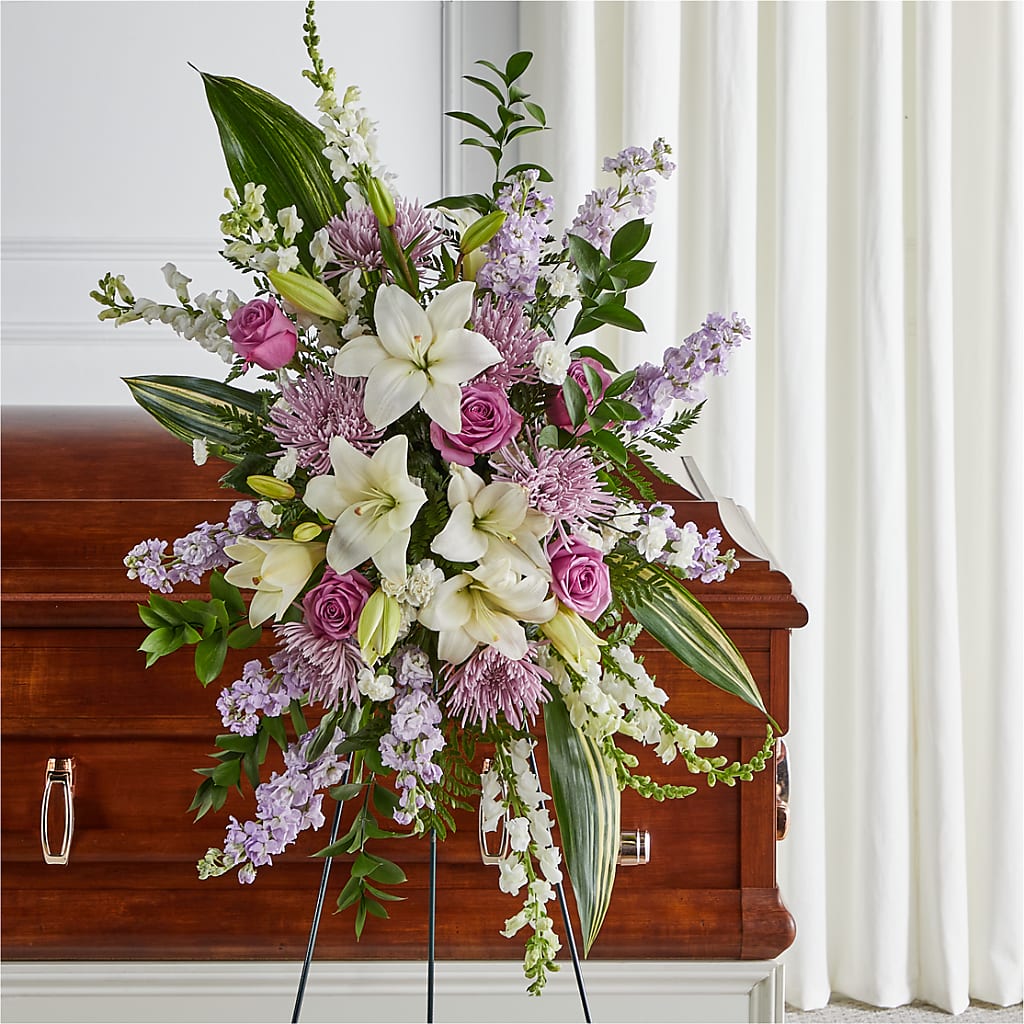 Grateful Hearts Standing Spray – Dillons, Hutchinson KS