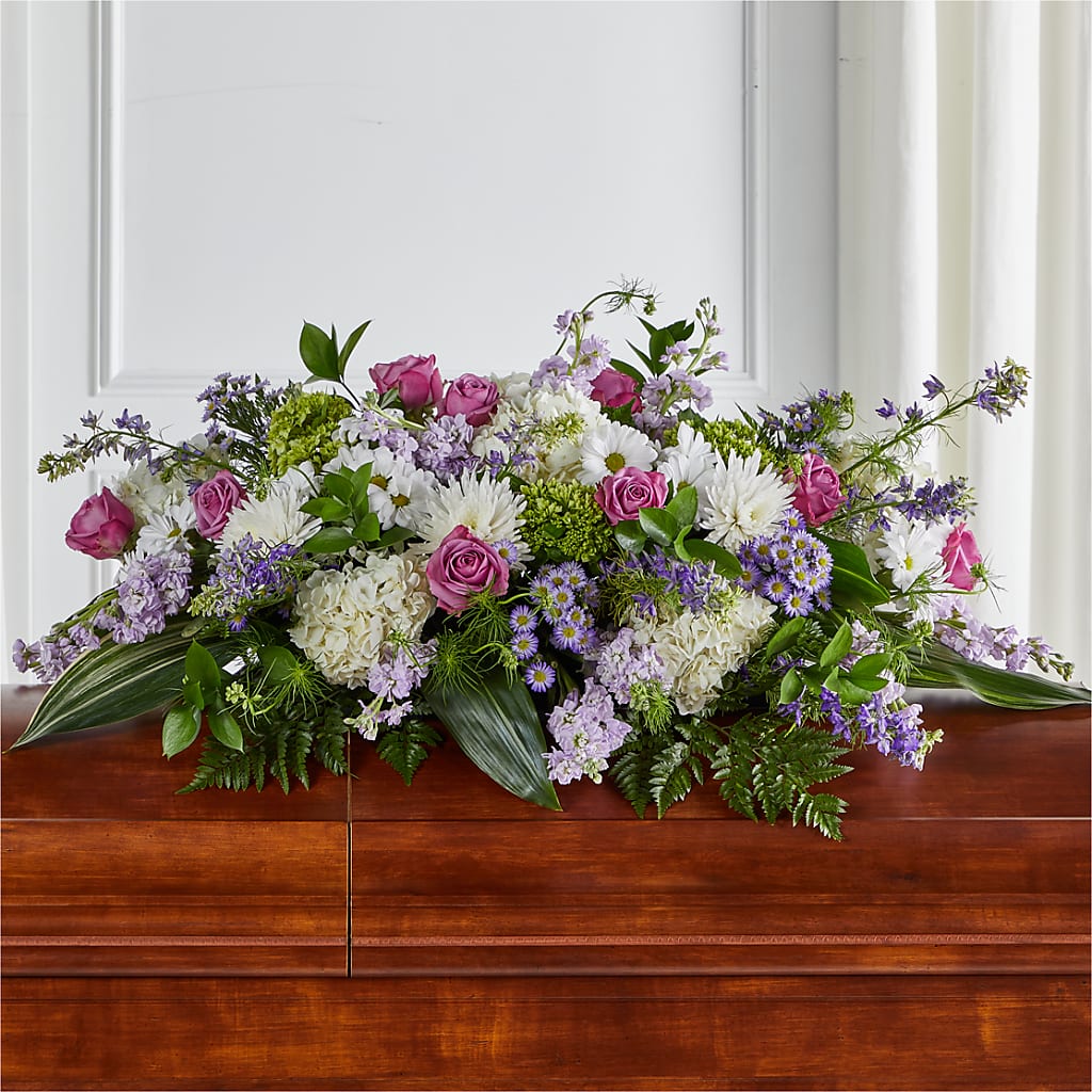 Meadows of Serenity Casket Spray – Dillons, Hutchinson KS