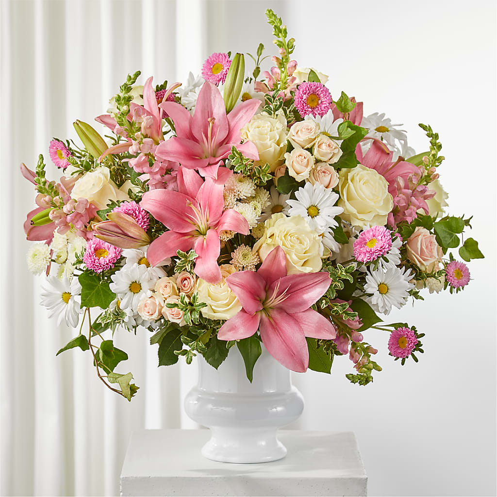 Empathetic Blooms Urn Arrangement – Dillons, Hutchinson KS