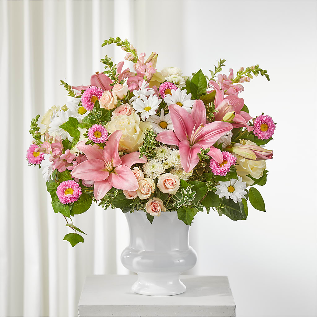 Empathetic Blooms Urn Arrangement – Dillons, Hutchinson KS