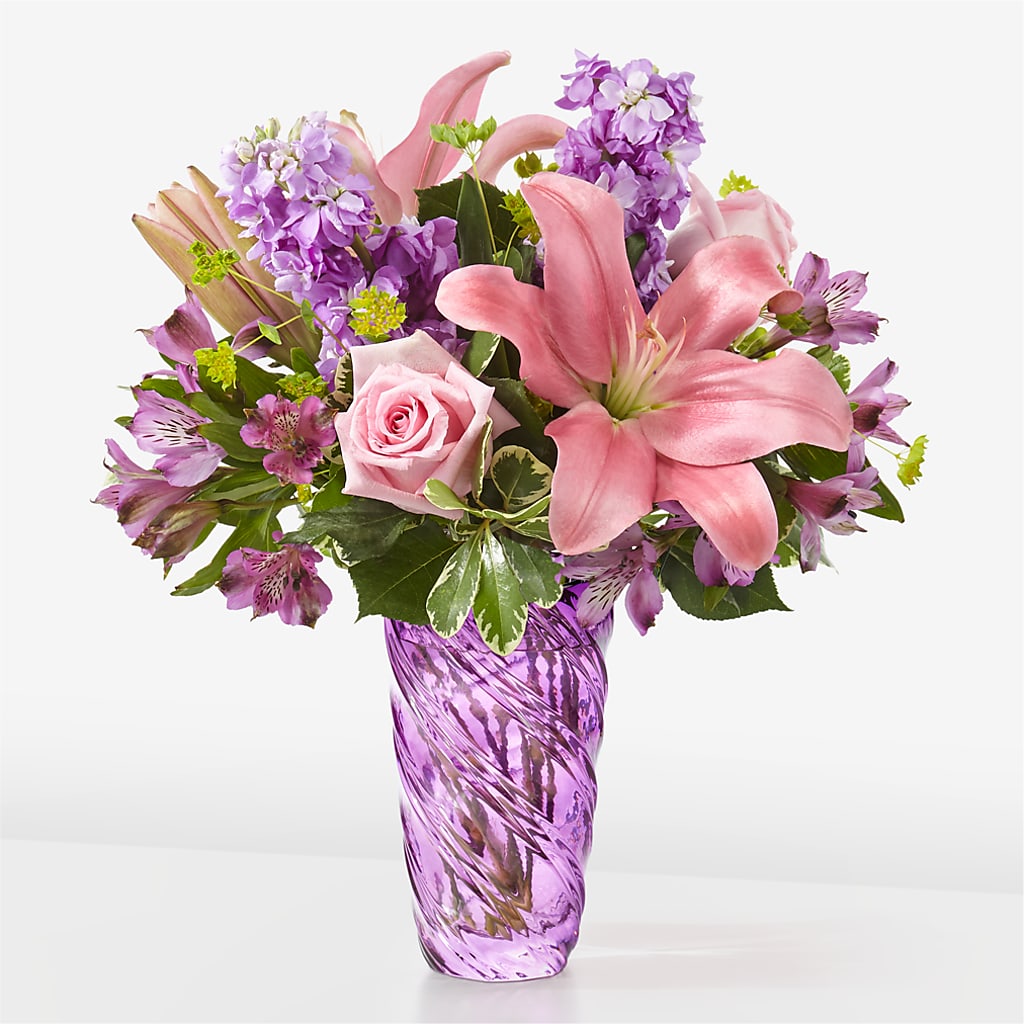 Precious Petals Bouquet with Luxe Swirl Vase – Dillons, Hutchinson KS