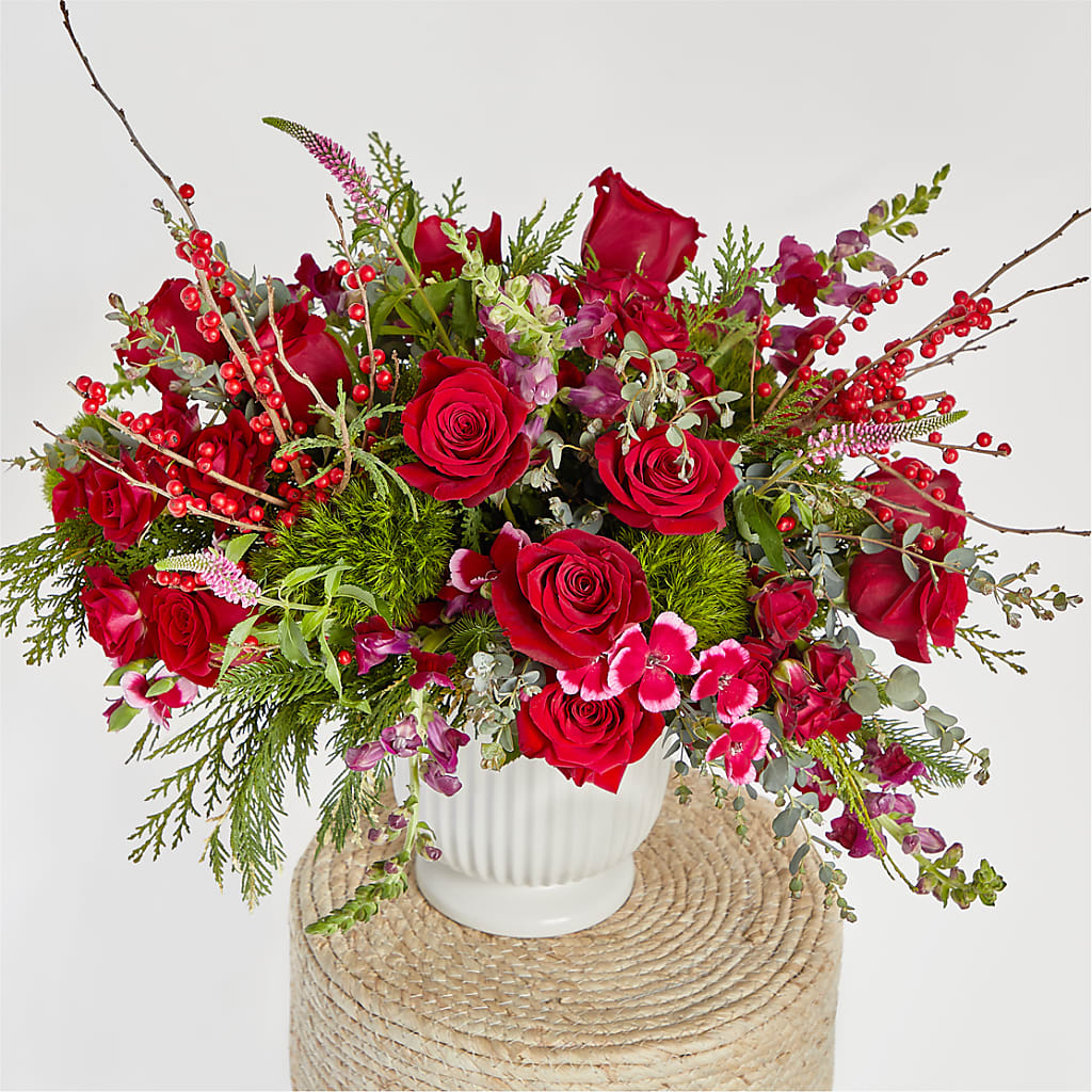 Big Red Bow Bouquet –  Dillons, Hutchinson KS