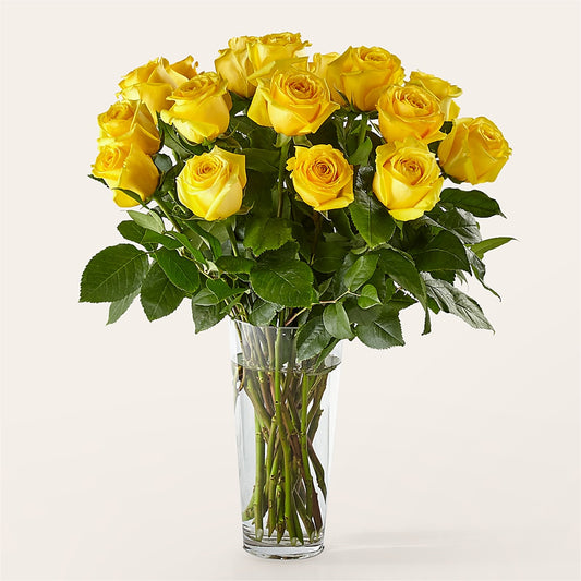 Long Stem Yellow Rose Bouquet –  Dillons, Hutchinson KS