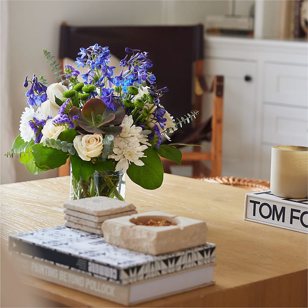 Cerulean Waves Bouquet –  Dillons, Hutchinson KS