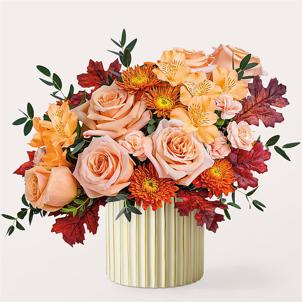 Spiced Latte Bouquet with Ivory Vase –  Dillons, Hutchinson KS