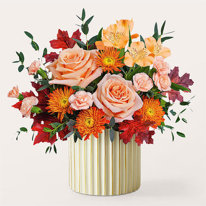 Spiced Latte Bouquet with Ivory Vase –  Dillons, Hutchinson KS