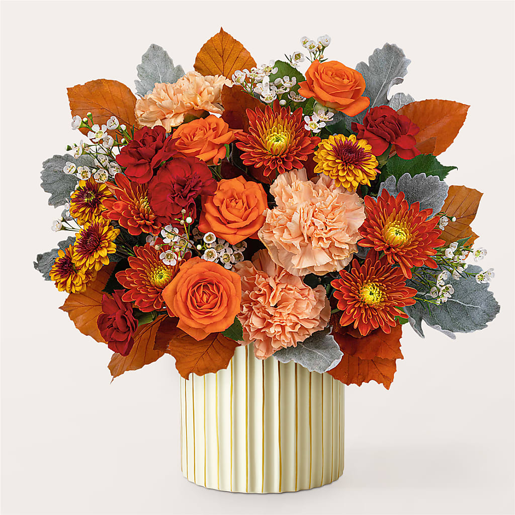 Merlot Bouquet with Ivory Vase –  Dillons, Hutchinson KS