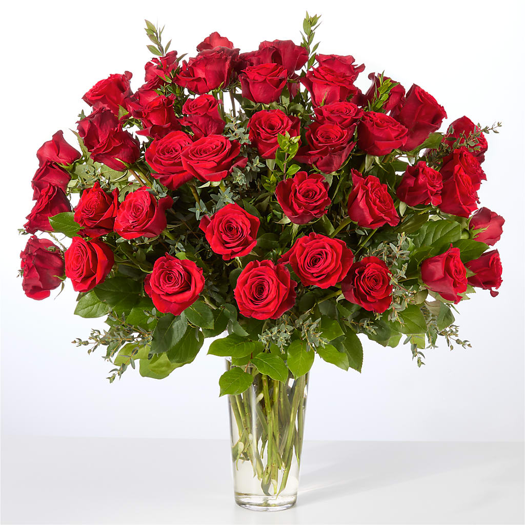 Forever Yours Fifty Stem Red Rose Bouquet –  Dillons, Hutchinson KS